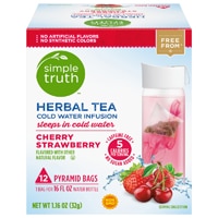 Simple Truth Herbal Tea Cold Water Infusion Cherry Strawberry