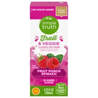 Simple Truth Kids Juice Boxes Raspberry & Spinach