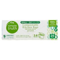 Simple Truth Kitchen Bags Compostable Small 2.6 Gallon