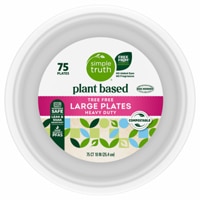 Simple Truth Large Plates 10" Plant Based Tree Free Heavy Duty