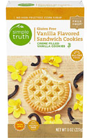 Simple Truth Sandwich Cookies Creme Filled Gluten Free Vanilla