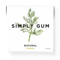 Simply Gum Natural Chewing Gum Natural Fennel