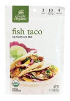 Simply Organic Seasoning Mix Fish Taco