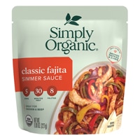 Simply Organic Simmer Sauce Classic Fajita