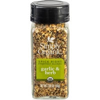 Simply Organic Spice Right Everyday Blends Garlic & Herb