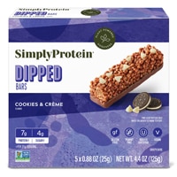 SimplyProtein Dipped Crispy Protein Bar Cookies & Creme
