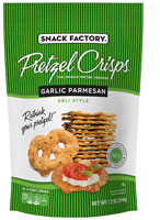 Snack Factory Pretzel Crisps Deli Style Garlic Parmesan