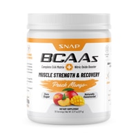 Snap Supplements BCAAs Muscle Strength & Recovery Peach Mango