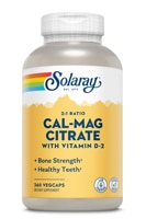 Solaray Cal-Mag Citrate with Vitamin D 2:1 Ratio