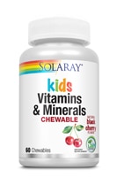 Solaray Kids Chewable Vitamins & Minerals Natural Black Cherry