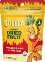 Solely Spicy Dried Fruit Organic Pineapple Rings with Chili & Salt