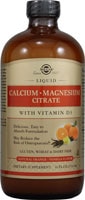 Solgar Calcium Magnesium Citrate Liquid with Vitamin D3 Natural Orange Vanilla