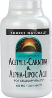 Source Naturals Acetyl L-Carnitine and Alpha-Lipoic Acid