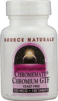 Source Naturals Chromemate® Chromium GTF Yeast Free