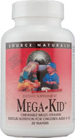 Source Naturals Mega-Kid Chewable Multi-Vitamin Natural Berry