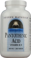 Source Naturals Pantothenic Acid Vitamin B-5