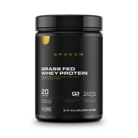 Spoken Nutrition Grass Fed Whey Protein - NSF Certified for Sport Vanilla