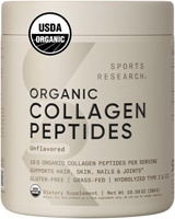 Sports Research Collagen Peptides Organic Unflavored