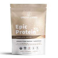 Sprout Living Epic Protein - Organic Plant Protein and Superfoods - Complete Coffee