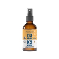 Sprout Living Organic Vitamin D3 + K2 Lemon