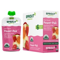 Sprout Organic Baby Food Power Pak Superblend 12+ Months Apple Apricot Strawberry