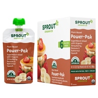 Sprout Organic Baby Food Power Pak Superblend 12+ Months Strawberry Banana Butternut Squash