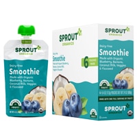 Sprout Organic Baby Food Smoothie 12+ Months Blueberry Banana Coconut Milk