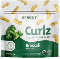 Sprout Organics Curlz Baked Toddler Snacks Broccoli