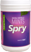 Spry Dental Defense Sugar-Free Mints Natural Berryblast