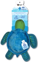 Spunky Pup Clean Earth Recycled Plush Dog Toy Large - Turtle