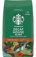 Starbucks Ground Coffee Decaf Medium Roast House Blend