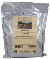 Starwest Botanicals Organic Black Walnut Hulls Powder