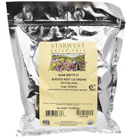 Starwest Botanicals Organic Burdock Root Cut and Sifted