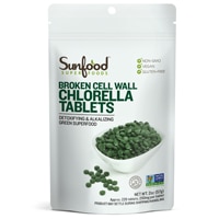 SunFood Super Foods Broken Cell Wall Chlorella Tablets