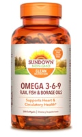 Sundown Naturals Triple Omega 3-6-9 VALUE SIZE