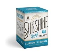 Sunshine Beverages Sparkling Energy Drink Blueberry Lemonade