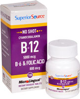 Superior Source No Shot B-12 B-6 & Folic Acid