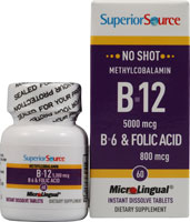 Superior Source No Shot B-12 - B6 and Folic Acid