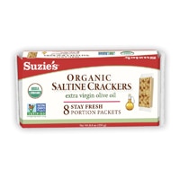 Suzie's Organic Saltine Cracker Salt and Extra Virgin Olive Oil