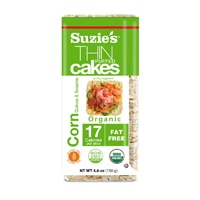 Suzie's Thin Cakes Snack Crackers Gluten Free Corn Quinoa and Sesame