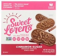 Sweet Loren's Gluten Free Non-GMO Breakfast Biscuit Cinnamon Sugar