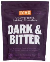 TCHO Chocolate - Unsweetened Baking Chocolate Dark & Bitter