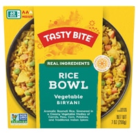 Tasty Bite Rice Bowl Non-GMO Real Ingredients Vegetable Biryani