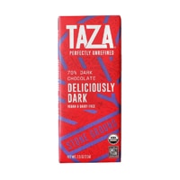 Taza Chocolate Deliciously Dark Organic 70% Dark Chocolate Bar