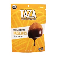 Taza Chocolate Hazelnuts Dark Chocolate Covered