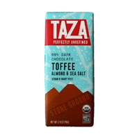 Taza Chocolate Organic Holiday Toffee Almond Bar