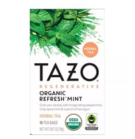 Tazo Organic Refresh Mint Herbal Tea Bags