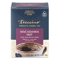 Teeccino Prebiotic Superboost Herbal Tea Macadamia Nut