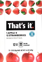 That's It Gluten Free Fruit Bars Apple & Strawberry