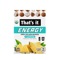 That's It Mini Bars Organic Energy + Caffeine Pina Colada Blends